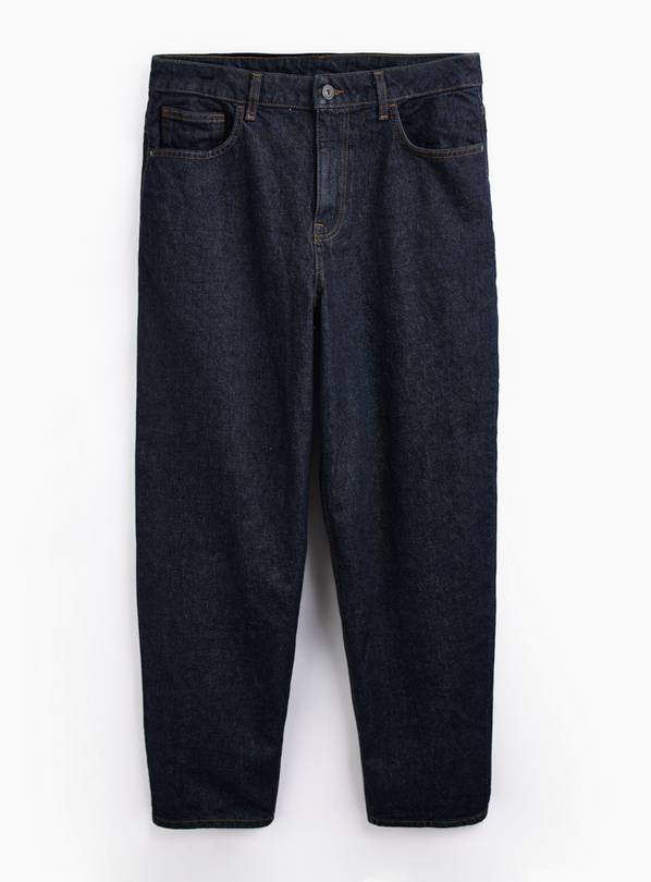 Dark Denim Barrel Leg Jeans 34R